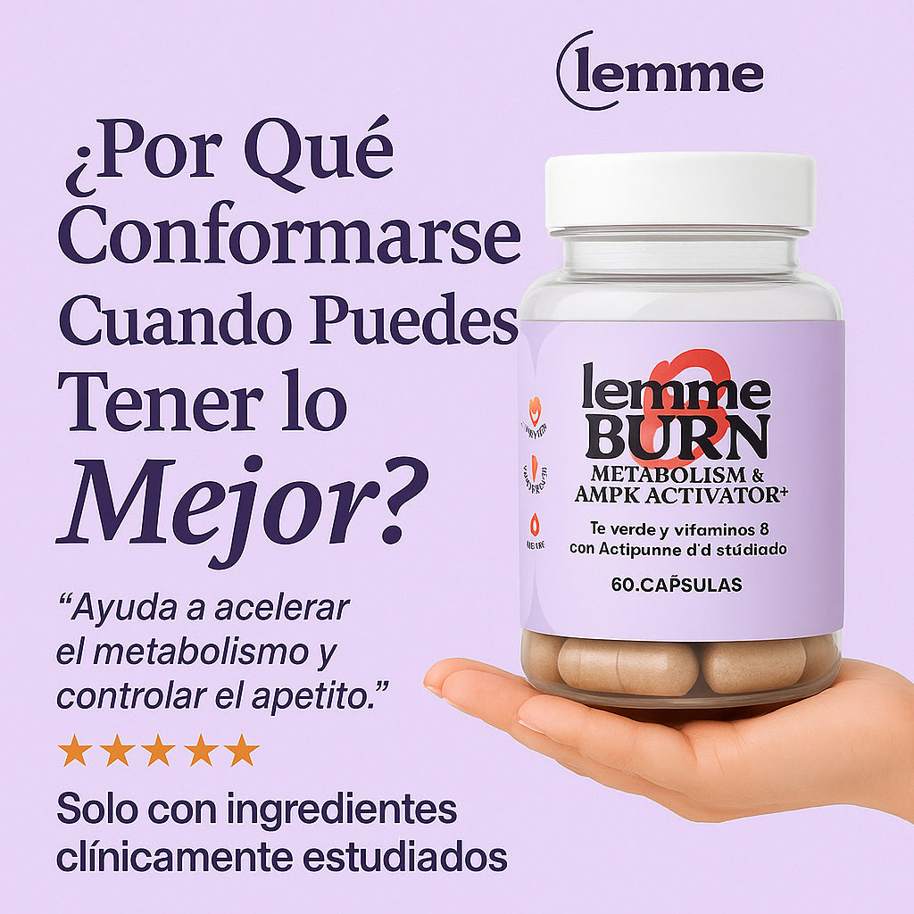 Lemme Burn - Aumenta metabolismo y Quema grasa + obsequio especial Ebook Digital 🎁