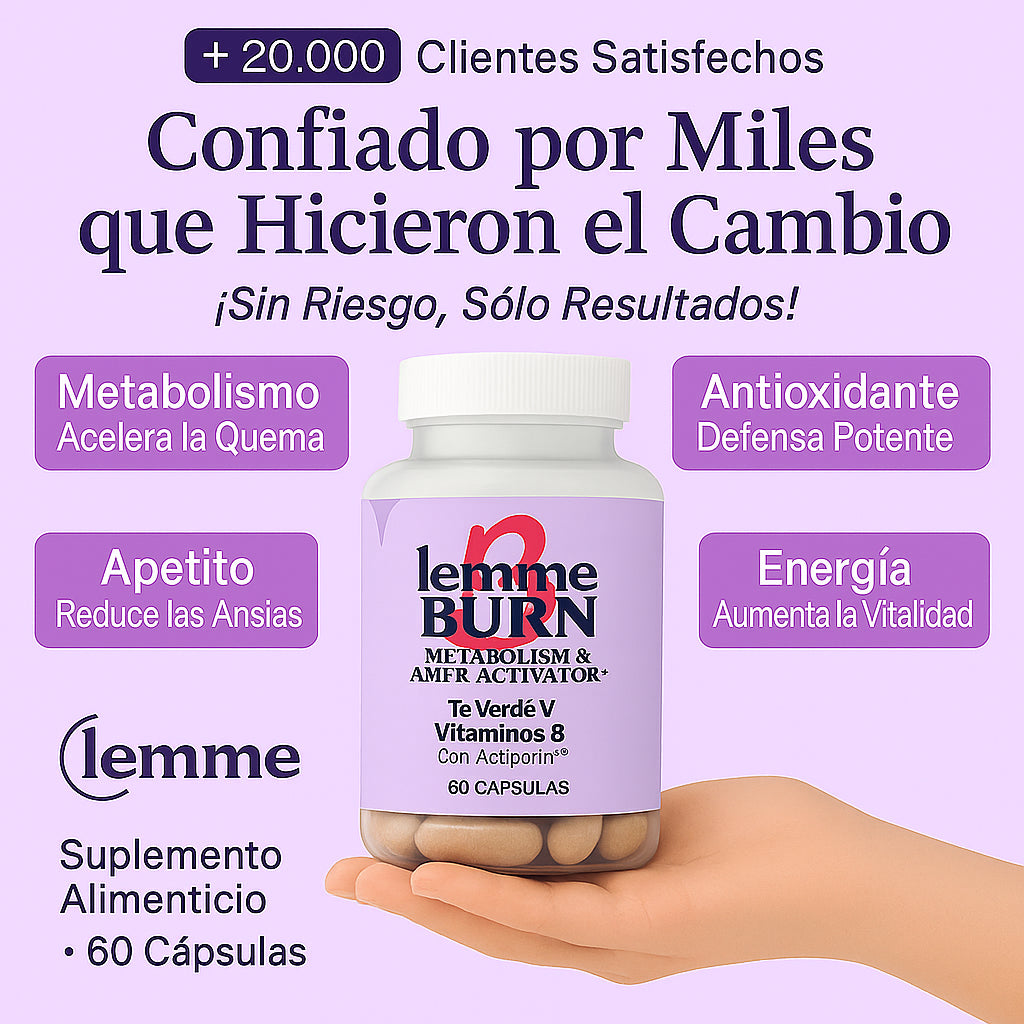 Lemme Burn - Aumenta metabolismo y Quema grasa + obsequio especial Ebook Digital 🎁