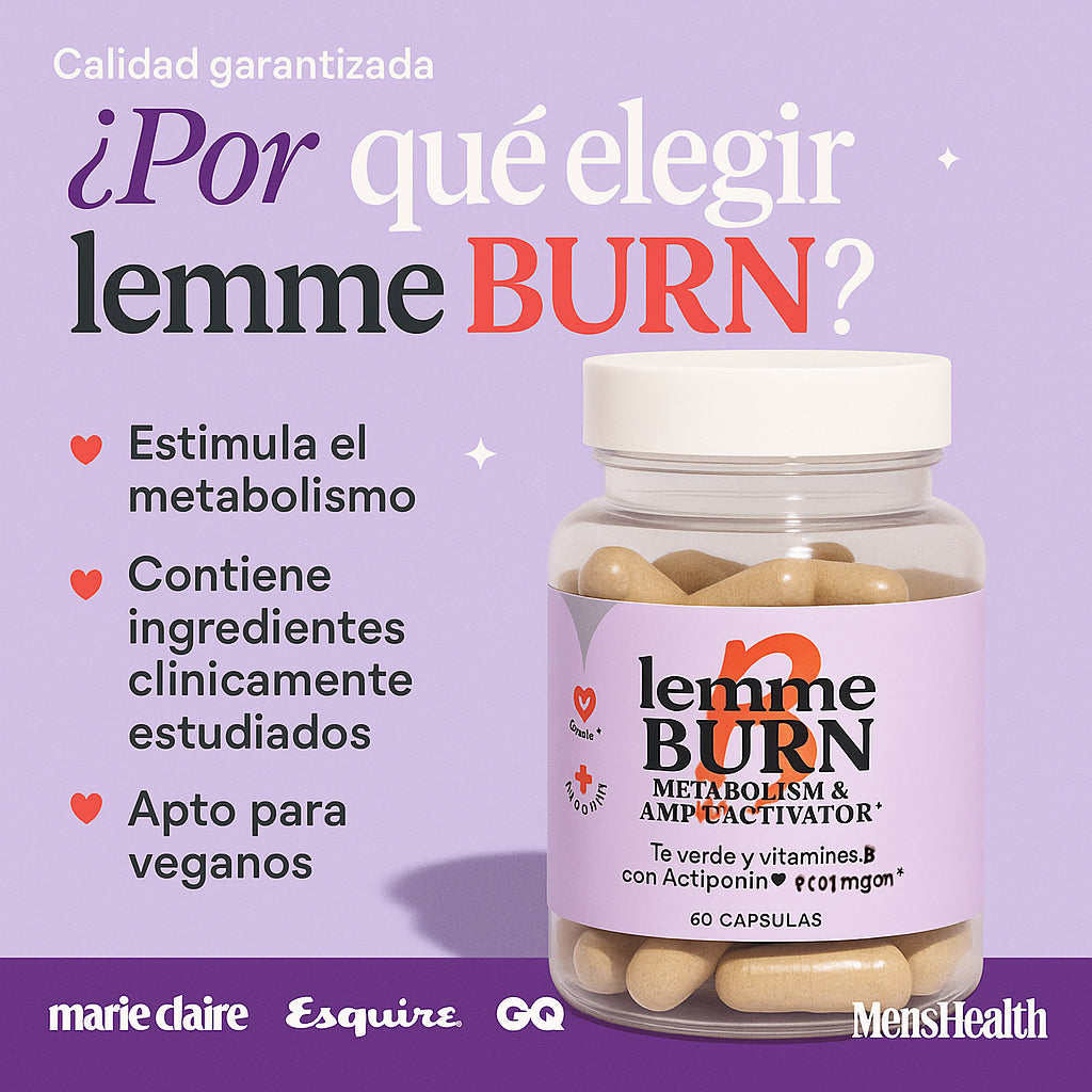 Lemme Burn - Aumenta metabolismo y Quema grasa + obsequio especial Ebook Digital 🎁